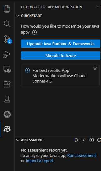 App Modernization Extension Interface