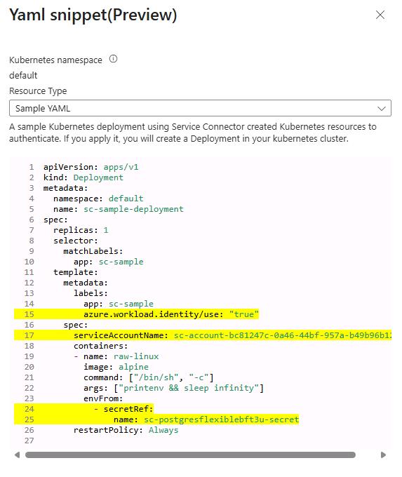 PostgreSQL YAML Configuration Sample